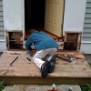 Rot repair on front door-Brimfield, MA